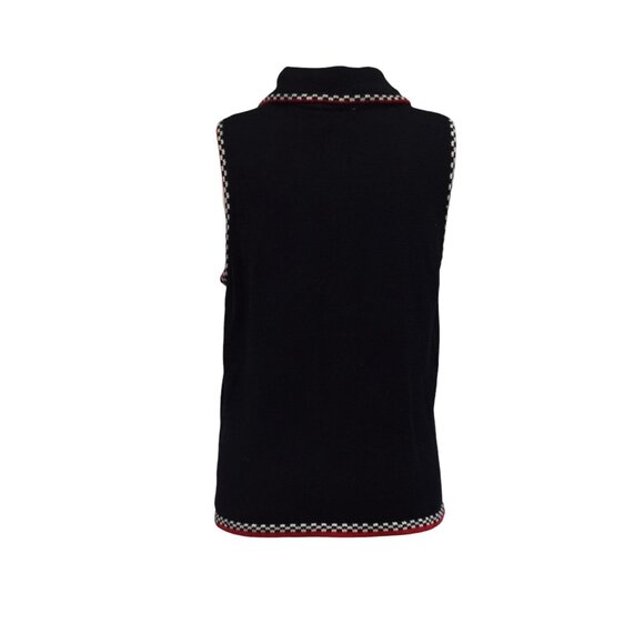 Vintage Bobbie Brooks Christmas Sweater Zip Front Snowmen - Picture 4 of 6